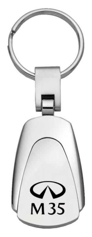 Infiniti m35 chrome teardrop keychain / key fob engraved in usa genuine