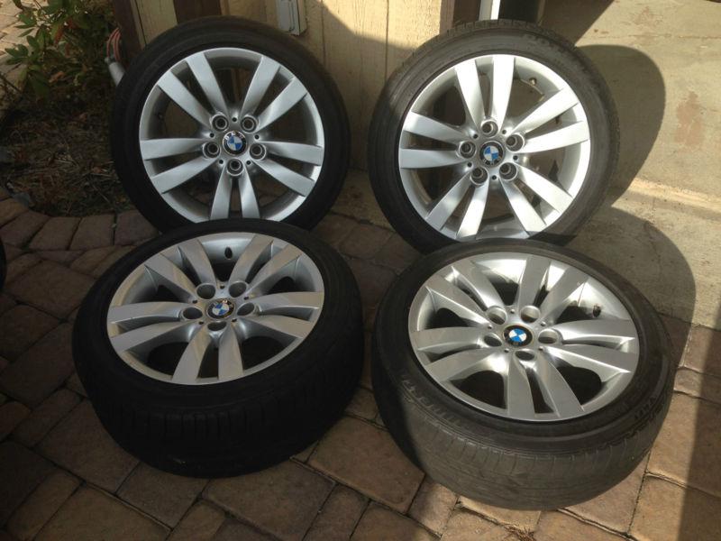 Bmw oem stock rims 17in. 3 series with run flat tires