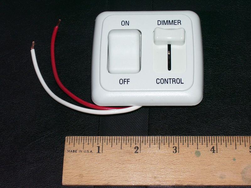 Rv light switch and slide dimmer control, 12 volt 
