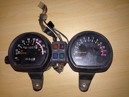1980 yamaha maxim 1 instrument cluster gauges speedometer tachometer 