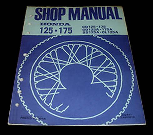 1969-73 honda cb125 cb175 cl125 cl175 cb cl 125-175 twins repair manual