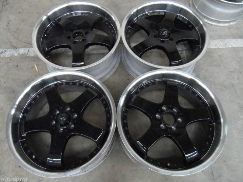 20" nissan x-terra frontier american racing black center w machined lip wheels