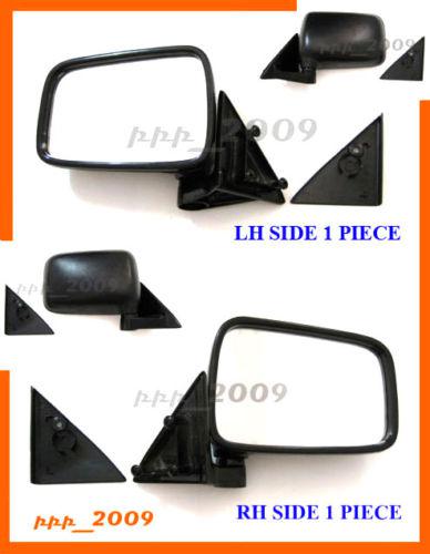 Mazda bravo b2000 b2200 b2600 pickup ute black side door mirror pair r l 86 - 93