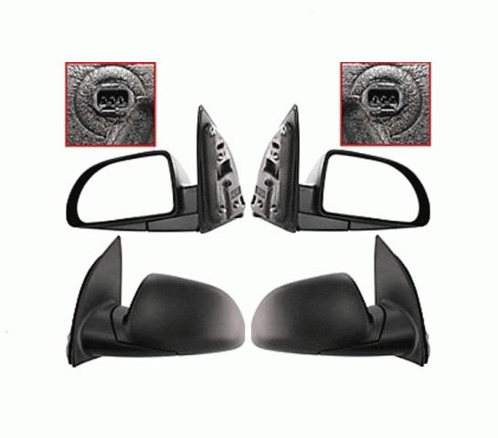 New pair side mirrors 2002-2007 saturn vue power non-heated manual folding
