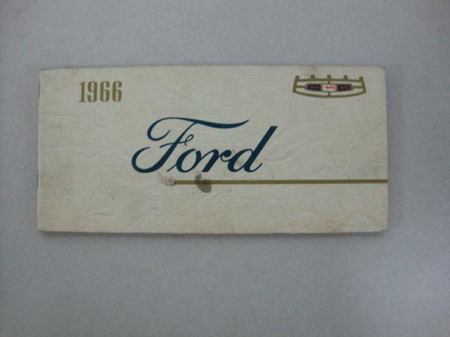 1966 ford original owner's manual 