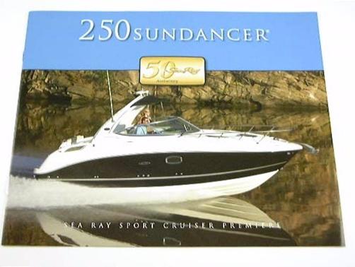 2009 09 sea ray 250 sundancer boat brochure 