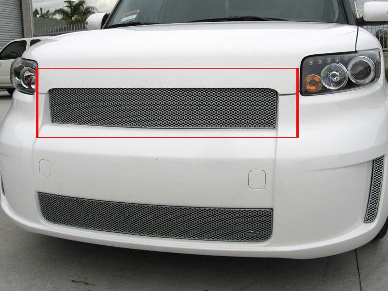 2008-2010 scion xb grillcraft upper silver grille 1 pc grill toy1852s