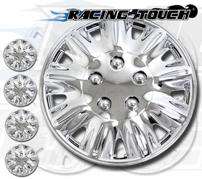 4pcs set 15" inches metallic chrome hubcaps wheel cover rim skin hub cap #029