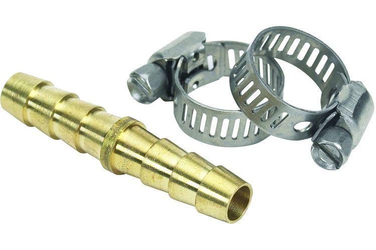 Moeller marine 3/8" hose mender w/ stainless steel clamps 033213-10