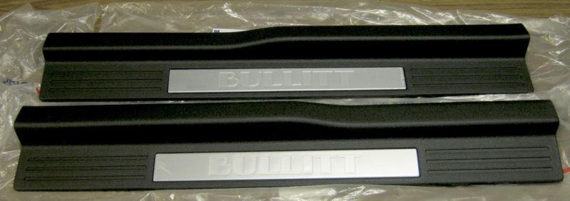 2005,2006,2007,2008 mustang bullitt factory door sill plate trim with bullitt