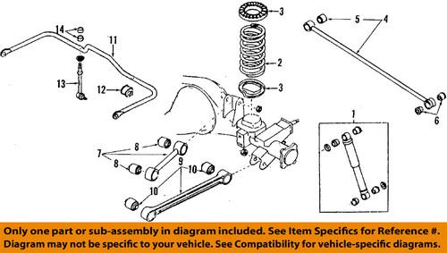 Nissan oem 550450w023 control arm bushing/suspension control arm bushing