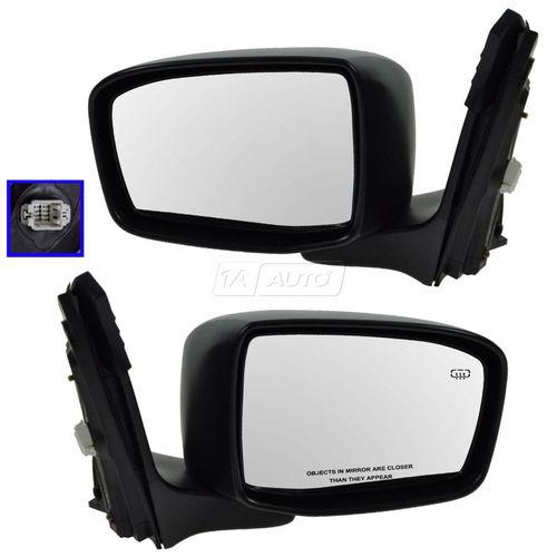 05-10 honda odyssey folding power heated side view mirrors left & right pair set