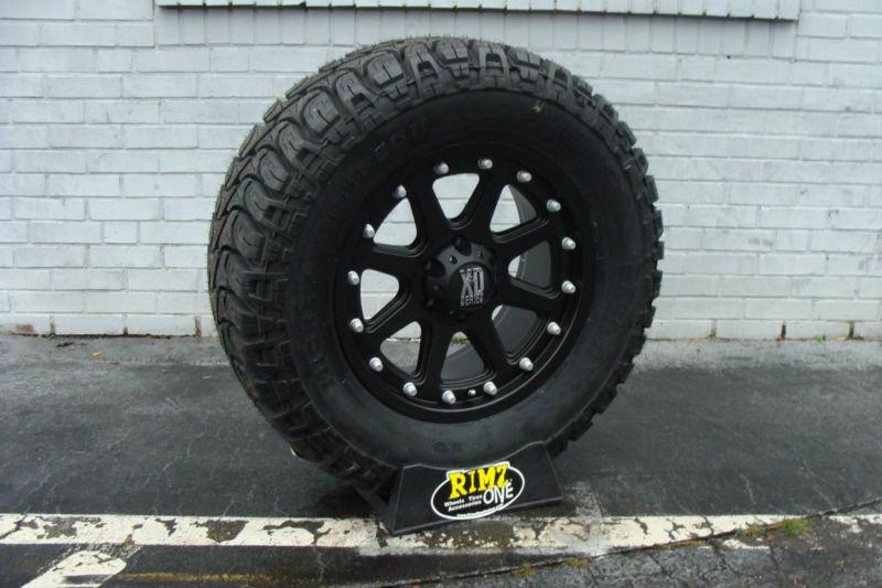 18" xd addict 798 black wheels 305/70r18 mickey thompson atz 35x12.50-18 35"