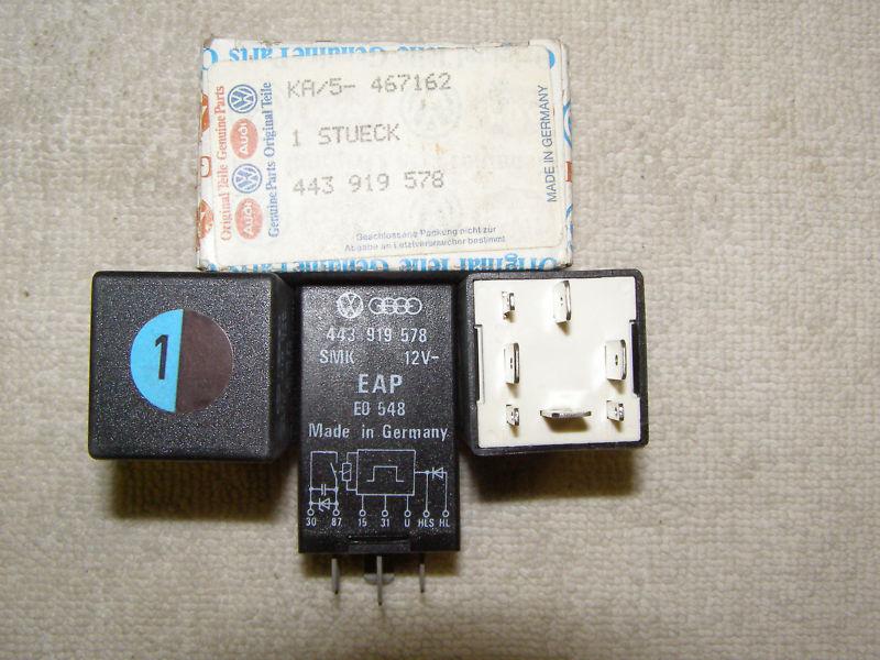 Audi a/c relay 443-919-578 2-pieces new 5000 100 200 80 90 coupe quattro