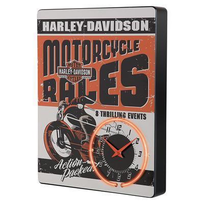 Genuine hotrod hardware® harley-davidson® genuine neon clock hdl-16627