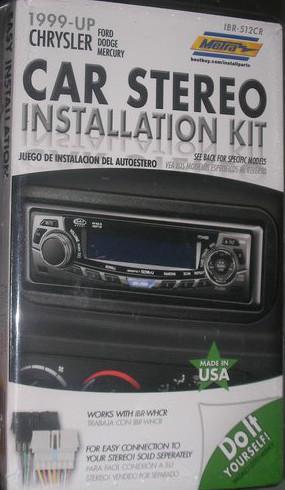 Metra electronics ibr-512cr chrysler car stereo installation kit 99-up