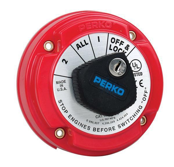 Perko battery switch with keylock 8504dp