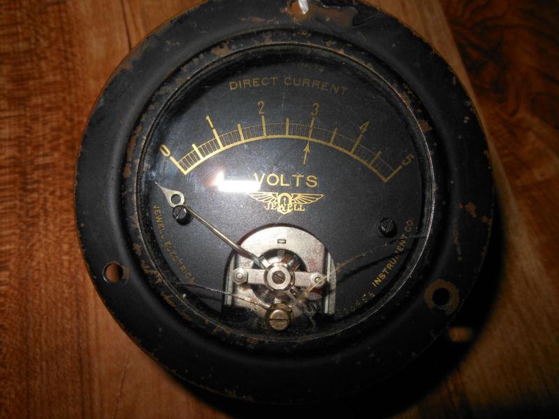 Aviation volt meter jewell electrical instrument company used restore 