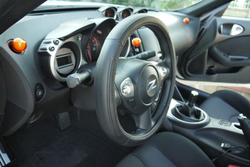 Circle cool diy car steering wheel wrap cover trim black leather 57004 van sport