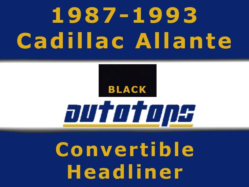 1987-1993 cadillac allante convertible top headliner head liner