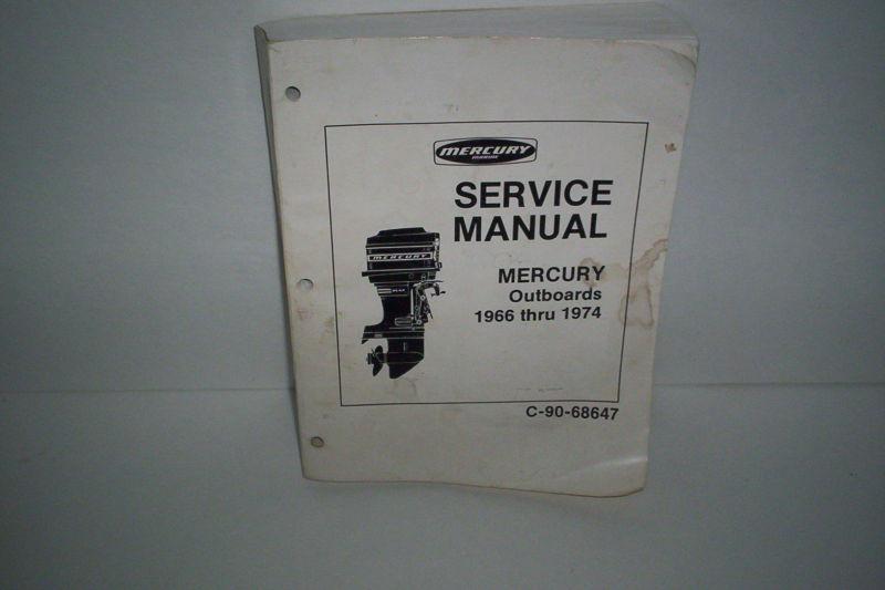 Genuine mercury 1966 - 1974 service manual