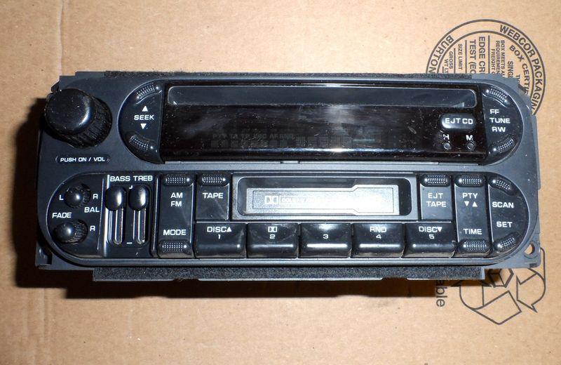 2000-2005 jeep doodge chrysler cd player, tape, radio