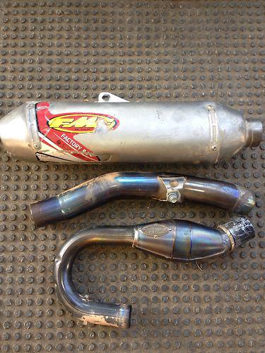 07 yz250f fmf factory 4.1 with fmf magabomb  full exhaust pipe muffler 07  08 09