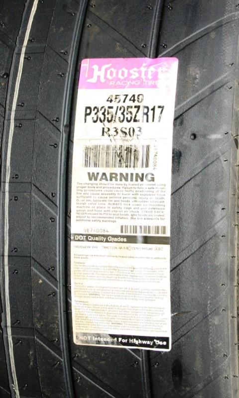 Pair 335-35-17 • hoosier dot racing tires (street legal)  p335/35-zr17 - 45740