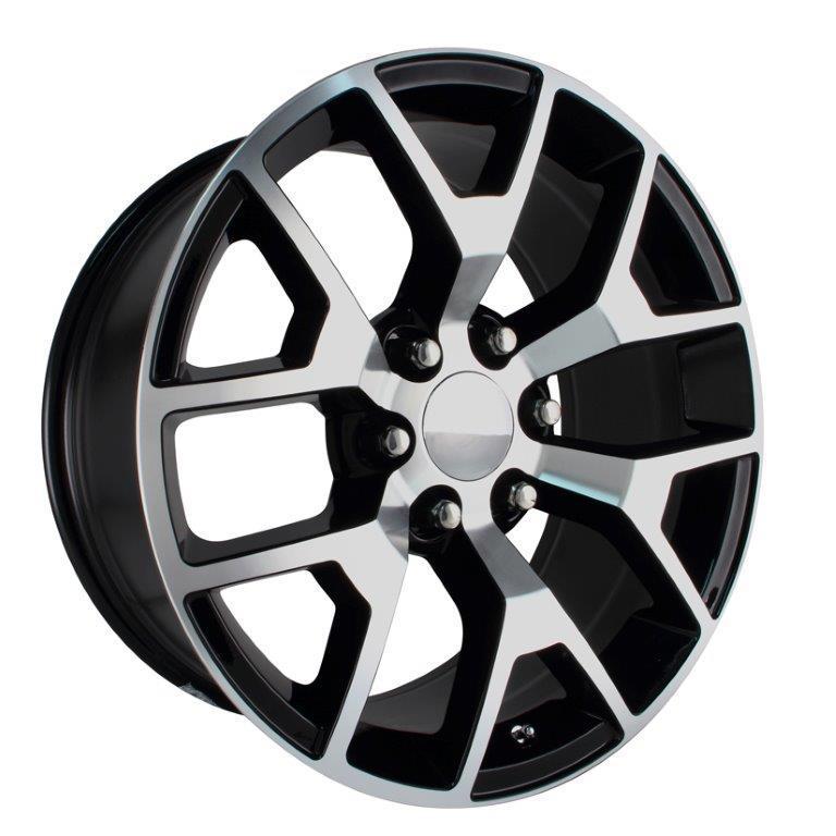 20 inch black machine 2014 gmc sierra yukon denali oe factory wheels rims 6x5.5