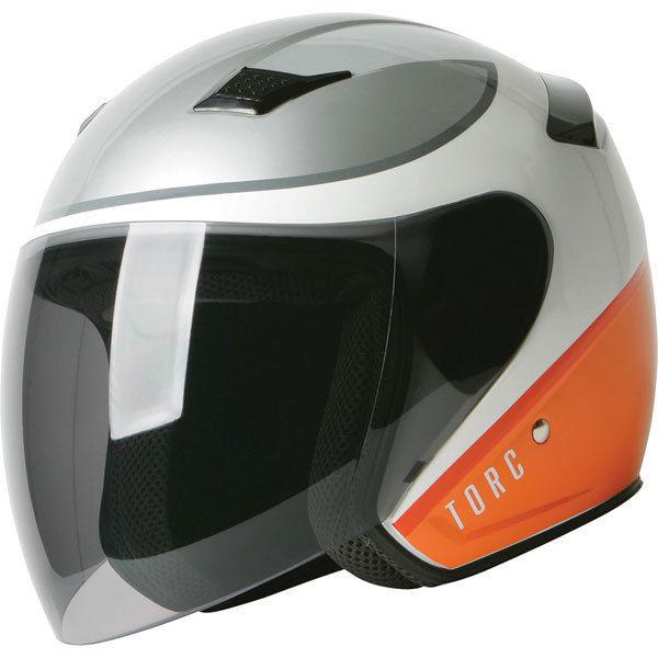 White l torc mode t-56 airstream open face helmet