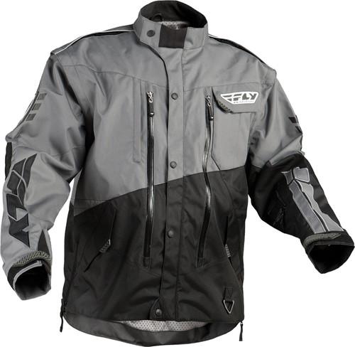 Fly racing patrol motorcycle jacket gray/black xx-large 366-6802x
