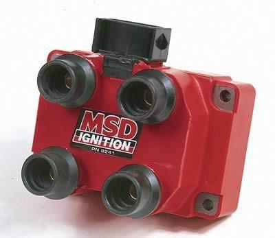 Msd coil dis performance replacement e-core square epoxy red 40000 v ford 4.6l