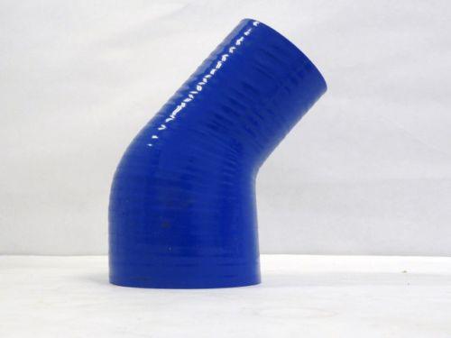 Obx 45 degree silicone reducer elbow 3"- 3.5" inch blue
