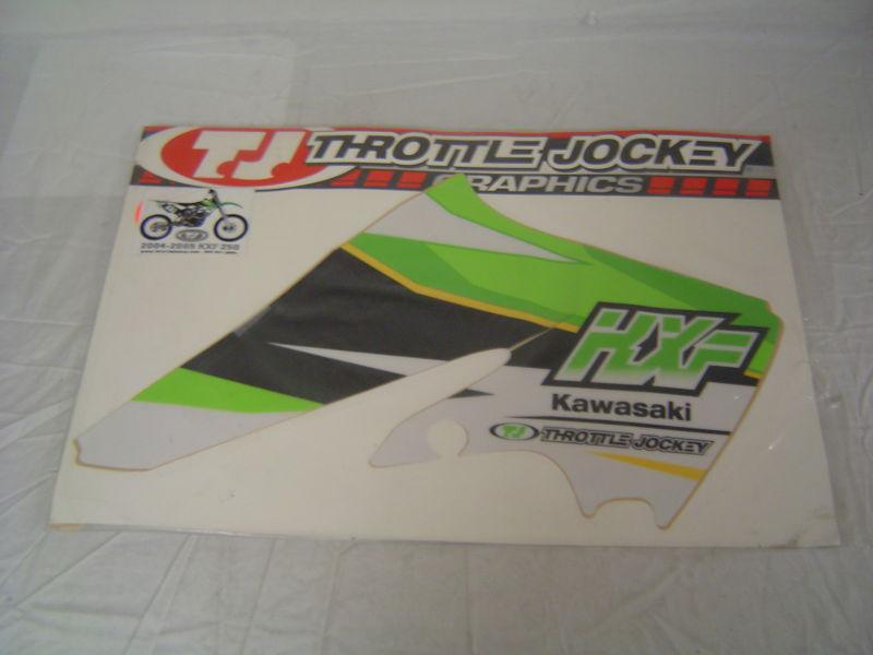 Throttle jockey shroud graphics  2004 2005  kawasaki kx250f 12-0405250f-k