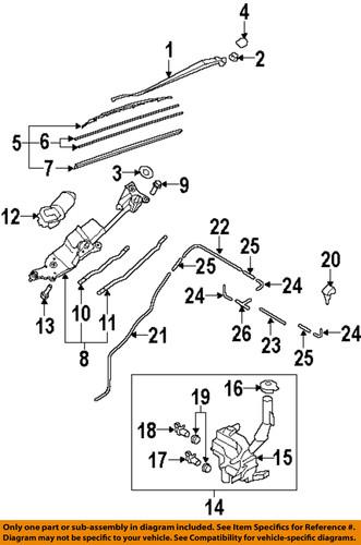 Mazda oem eg2267333 windshield wiper blade refill/wiper blade refill