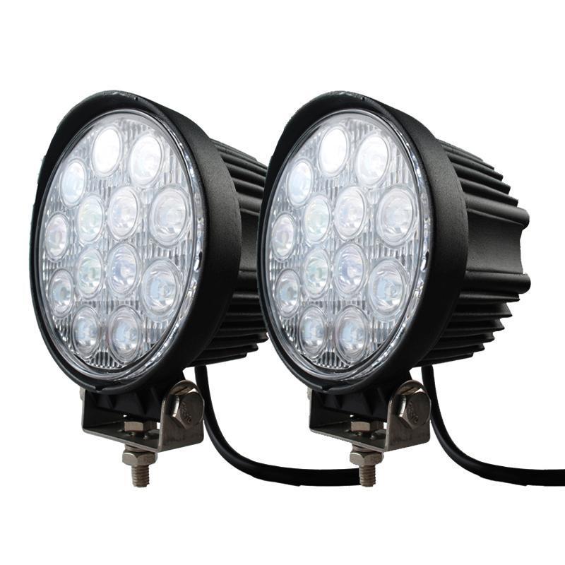 2pcs led offroad light spot bulb 30° car truck atv jeep fog driving work lamps