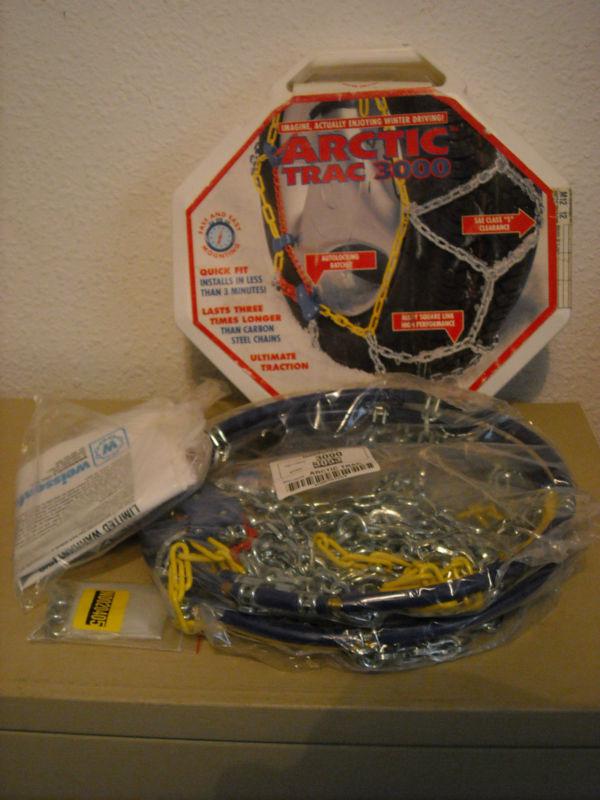 Arctic trac 3000 tire snow chains, stock #3053 - never used - made in italy