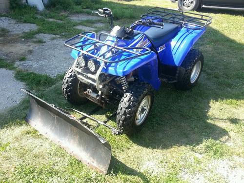 2001 yamaha wolverine 350 4x4 w/ plow!