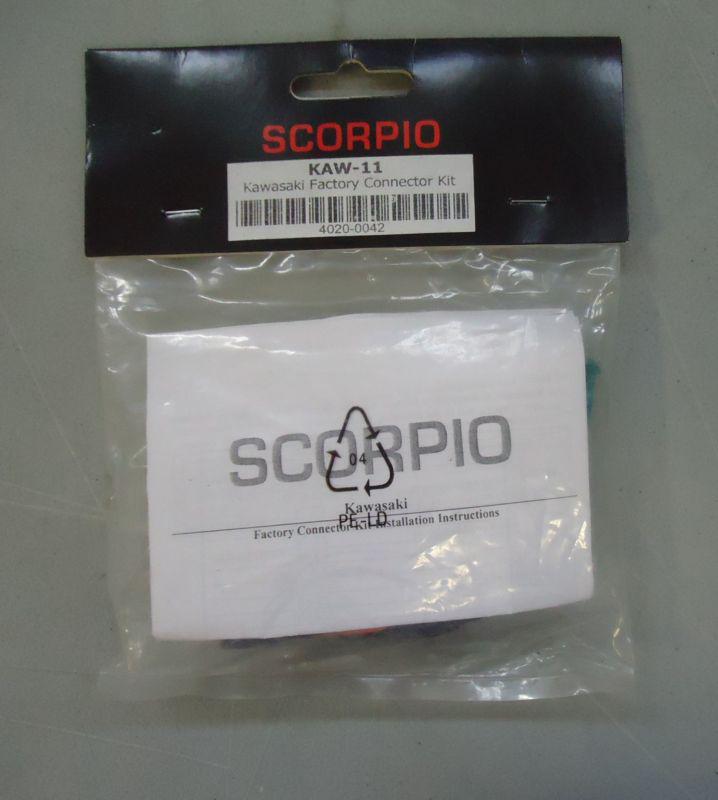 Scorpio kaw-11 alarm factory connector kit 4020-0042 for 06-11 kawasaki