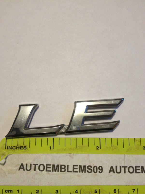 Toyota chrome le slant emblem used