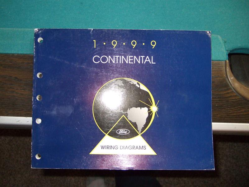 1999 lincoln continental service manual wiring diagrams  shop repair 