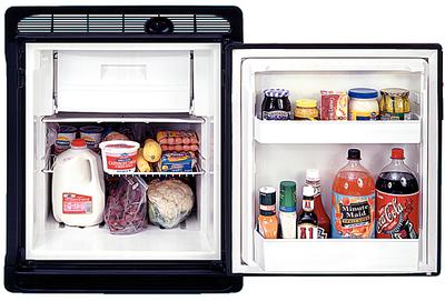 Norcold # 623866 - black door panel for flushmount ac/dc refrigerator