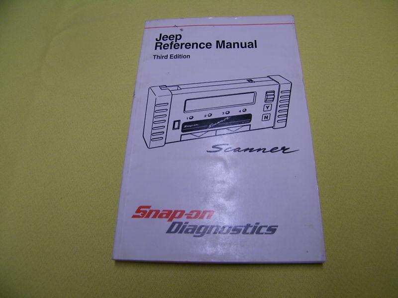 Snap-on / scanner , jeep reference manual 3rd edition 1998