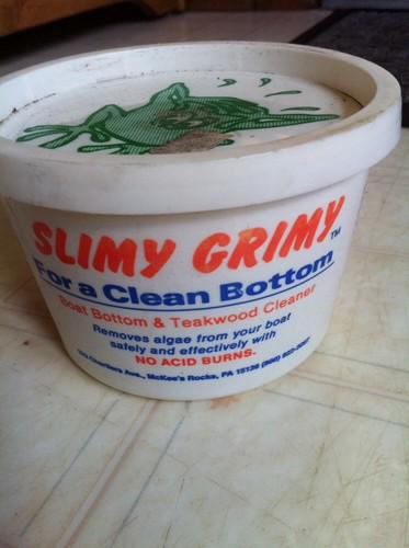 Slimy grimy boat bottom cleaner