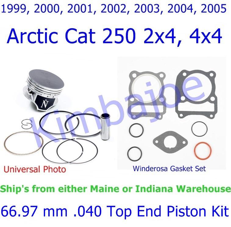 1999-2005 arctic cat 250 2x4, 4x4 namura 66.97 mm .040 top end piston kit