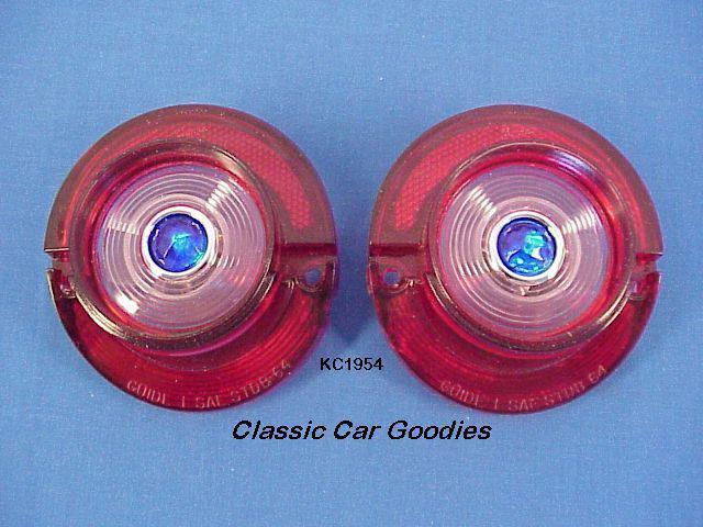 1964 chevy back up blue dot lenses. brand new pair!
