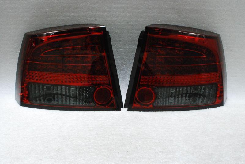 05-08 dodge charger srt-8 sxt r/t led tail lights lamps left+right red smoked