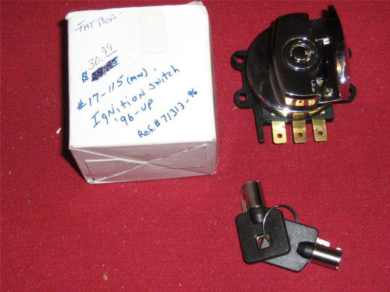 Fat bob round key oem #71313-96 1996& up ignition switch harley davidson