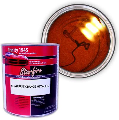 Starfire acrylic enamel auto paint - sunburst orange metallic - 1 gallon