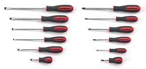 Gearwrench 80051 12 piece combination screwdriver set